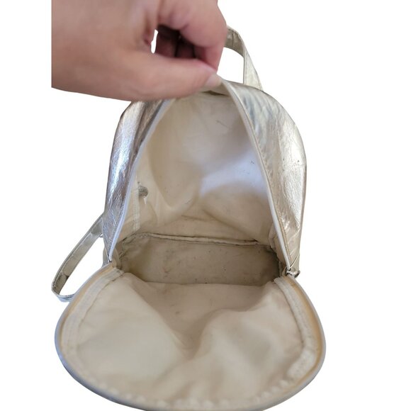 VTG Gold Metallic Backpack With Fun Eye Design - Picture 9 of 11